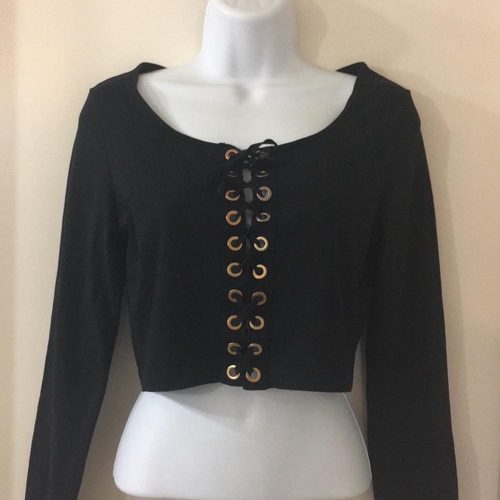 Black crop top